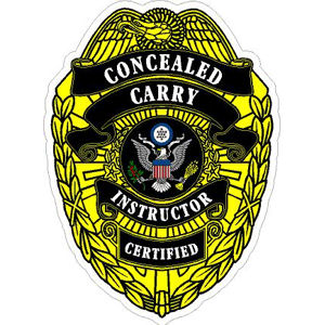 Concealed Carry Instructor Certified Seal Badge - Sticker
