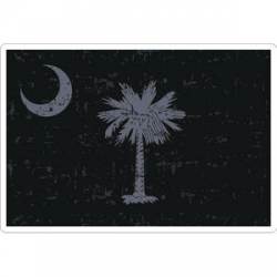 South Carolina Distressed Flag Subdued - Sticker