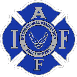 Air Force Logo IAFF International Association Firefighters - Sticker