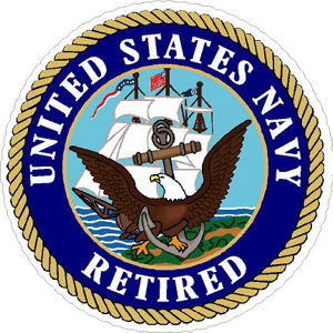United States Navy Retired - Sticker