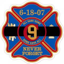 Never Forget The Charleston Nine - Sticker