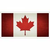 Canada Rustic Woodgrain Flag - Vinyl Sticker