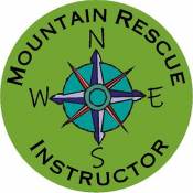 Mountain Rescue Instructor Green - Vinyl Sticker