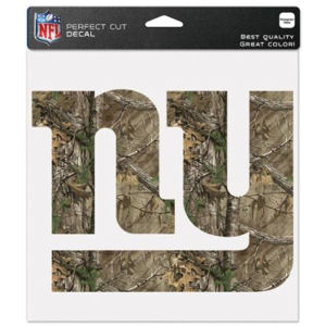 New York Giants Camouflage - 8x8 Full Color Die Cut Decal