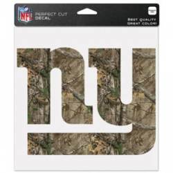 New York Giants Camouflage - 8x8 Full Color Die Cut Decal