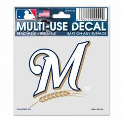 Milwaukee Brewers Retro M Logo - 5x7 Sticker Sheet at Sticker Shoppe