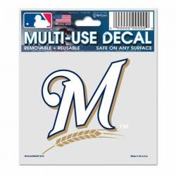 Milwaukee Brewers M Logo - 3x4 Ultra Decal