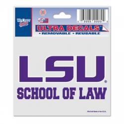 Louisiana State University LSU Tigers Law - 3x4 Ultra Decal