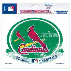 FANMATS 39358 Decalcomania Adesiva St. Louis Cardinals - 20x20 Cm, Vinile Fustellato, Resistente UV, Per Auto, Muro O Frigorifero