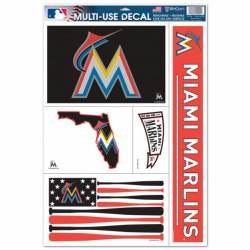 Miami Marlins Retro Logo - Set of 5 Ultra Decals