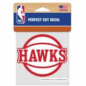 Atlanta Hawks Alternate Logo - 4x4 Die Cut Decal