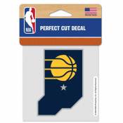 Indiana Pacers Alternate Logo - 4x4 Die Cut Decal