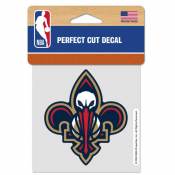 New Orleans Pelicans Alternate Logo - 4x4 Die Cut Decal