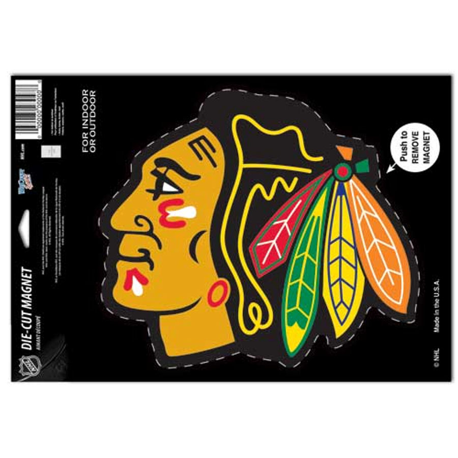 Chicago Blackhawks Logo - 6x6 Die Cut Magnet