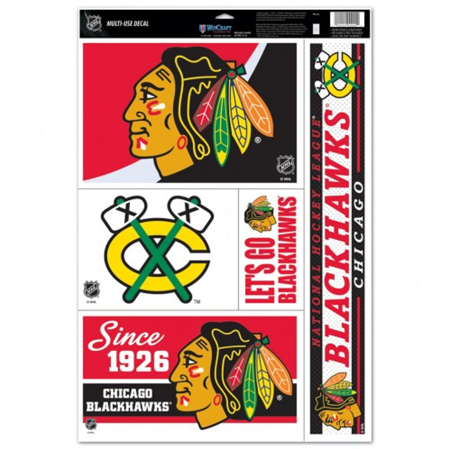 Chicago Blackhawks - Set of 5 Ultra Decals