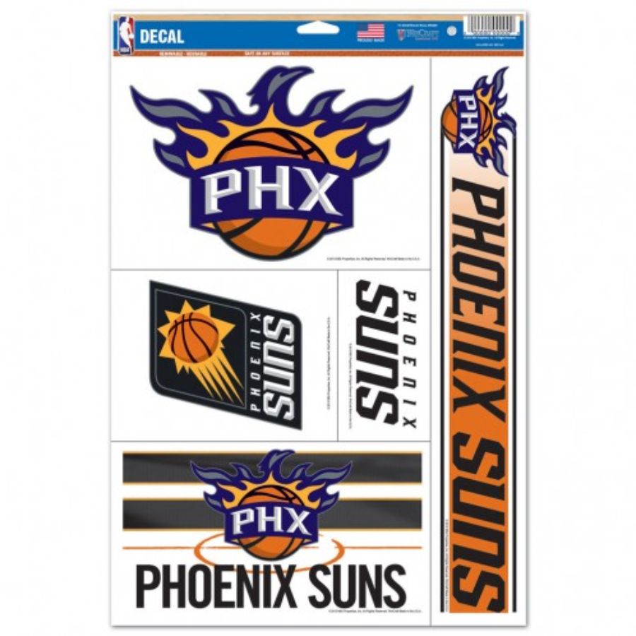 Phoenix Suns Set of 5 Ultra Decals at Sticker Shoppe