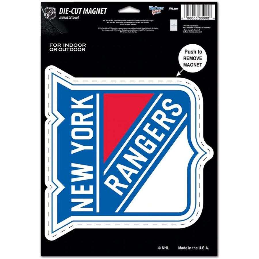 New York Rangers - 6" Die Cut Logo Magnet