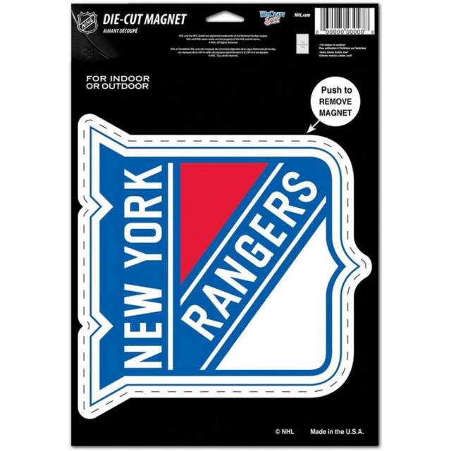 New York Rangers - 6" Die Cut Logo Magnet