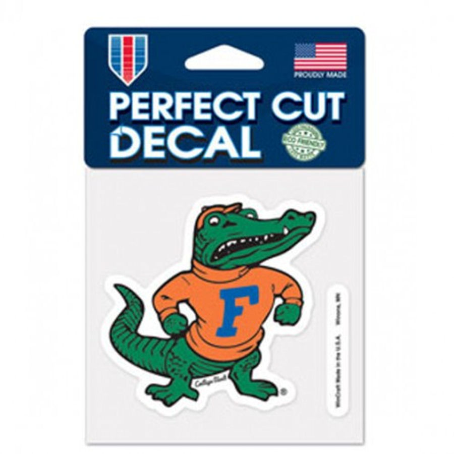 University Of Florida Gators Retro Gator - 4x4 Die Cut Decal at Sticker ...
