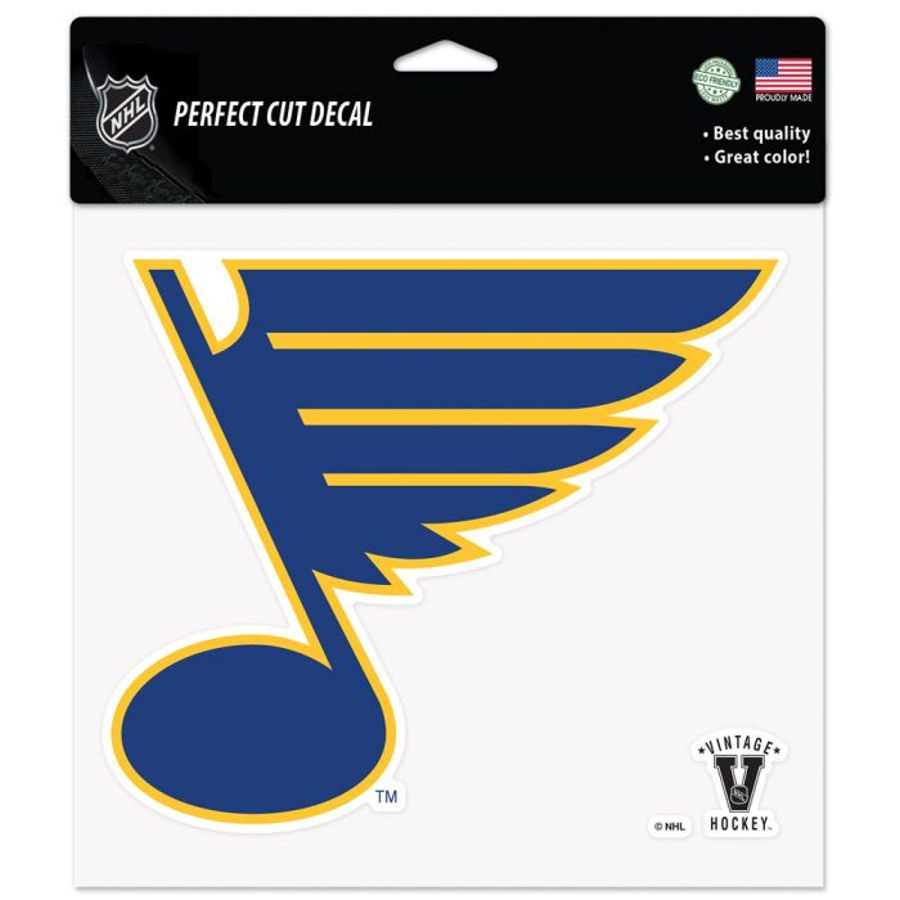 St. Louis Blues Retro - 8x8 Full Color Die Cut Decal