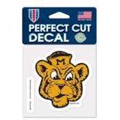 University Of Missouri Tigers Retro Head - 4x4 Die Cut Decal