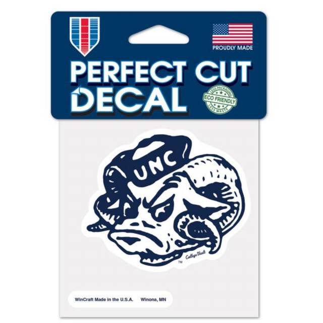 University Of North Carolina Tar Heels Retro - 4x4 Die Cut Decal