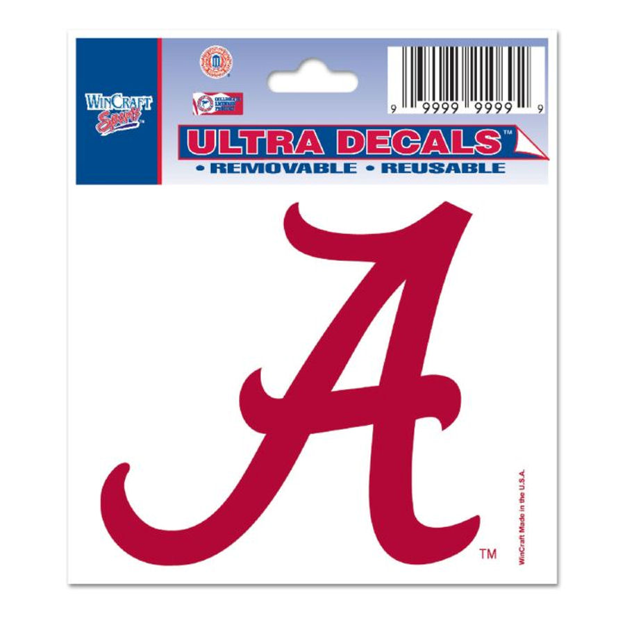 University of Alabama Crimson Tide - 3x4 Ultra Decal at Sticker Shoppe