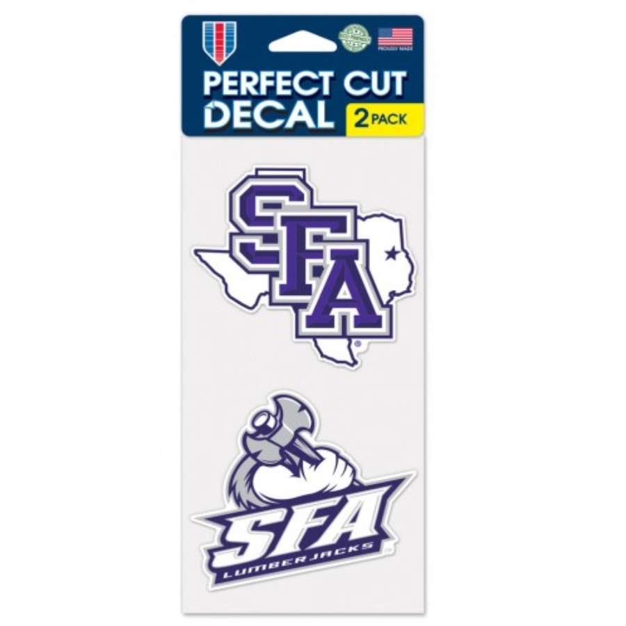 Stephen F. Austin State University Lumberjacks - Set of Two 4x4 Die Cut Decals