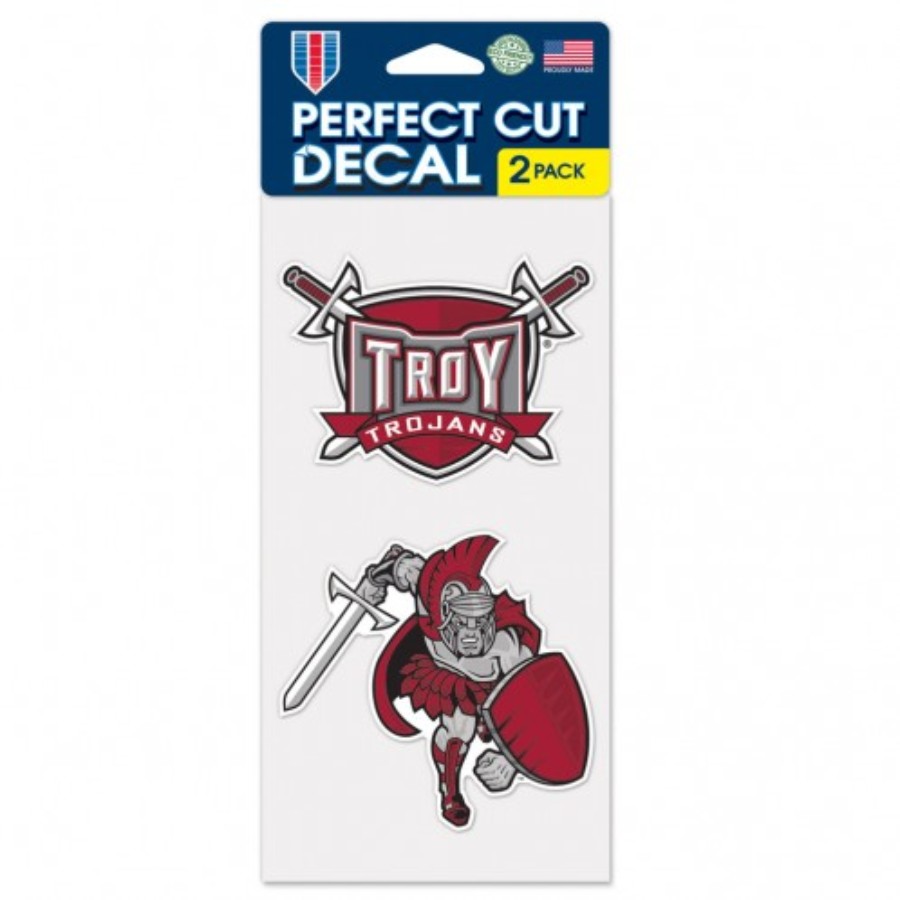 Troy University Trojans - Set of Two 4x4 Die Cut Decals