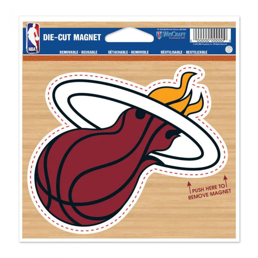 Miami Heat Logo - 4.5" Die Cut Logo Magnet