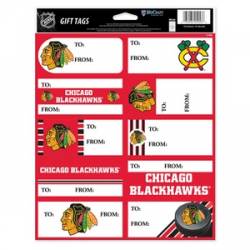 Chicago Blackhawks - Sheet of 10 Gift Tag Labels