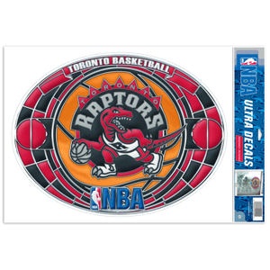 Toronto Raptors Sticker Printable Toronto Raptors - Stained Glass 11x17 Ultra Decal at Sticker Shoppe