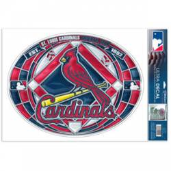 St. Louis Cardinals - Stained Glass 11x17 Ultra Decal