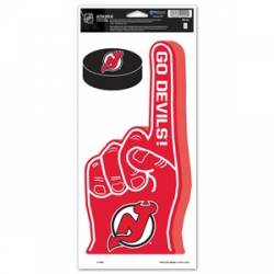 New Jersey Devils Reverse Retro Logo - 4x4 Die Cut Decal at