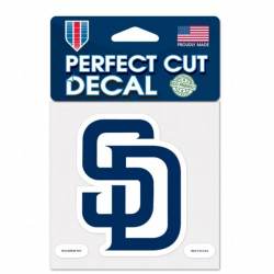 San Diego Padres Navy Logo - 4x4 Die Cut Decal
