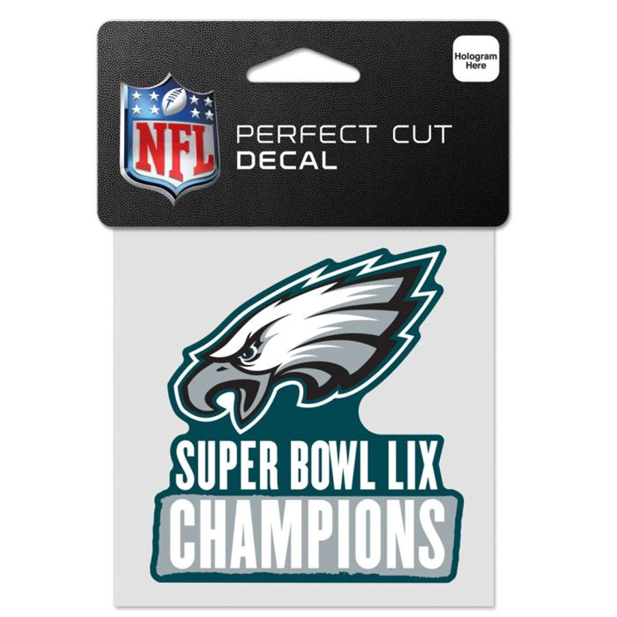 Philadelphia Eagles 2025 Super Bowl LIX 59 Champions - 4x4 Die Cut ...