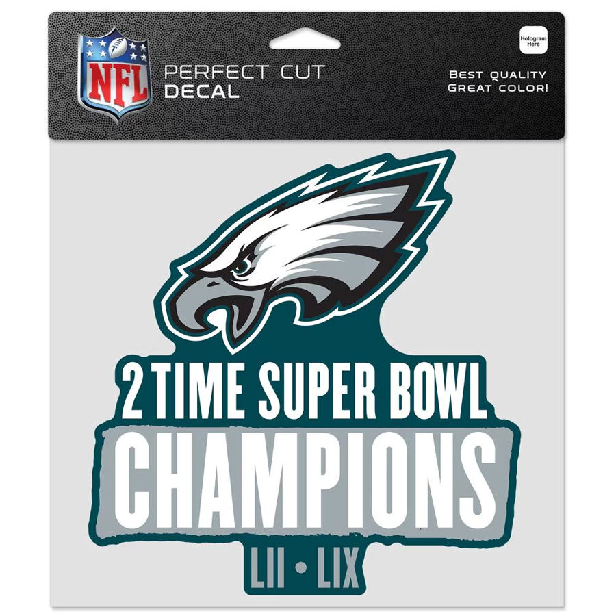 Philadelphia Eagles 2 Time Super Bowl Champions LII LIX - 8x8 Full ...