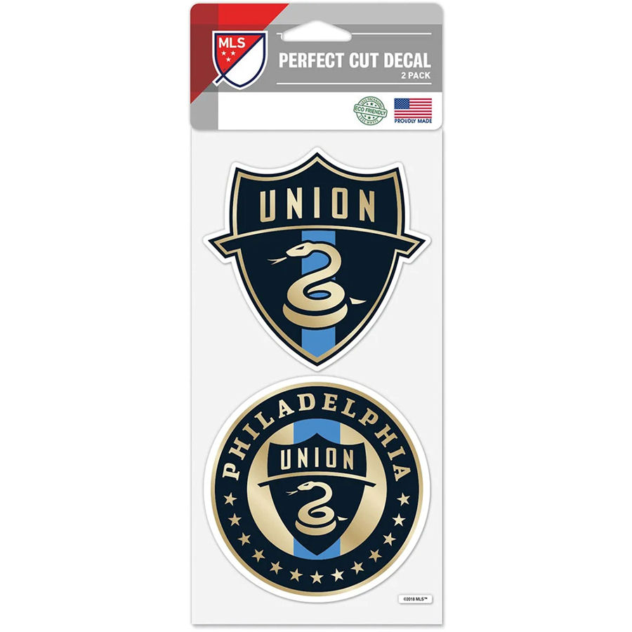 Philadelphia Union Navy - Set of Two 4x4 Die Cut Decals