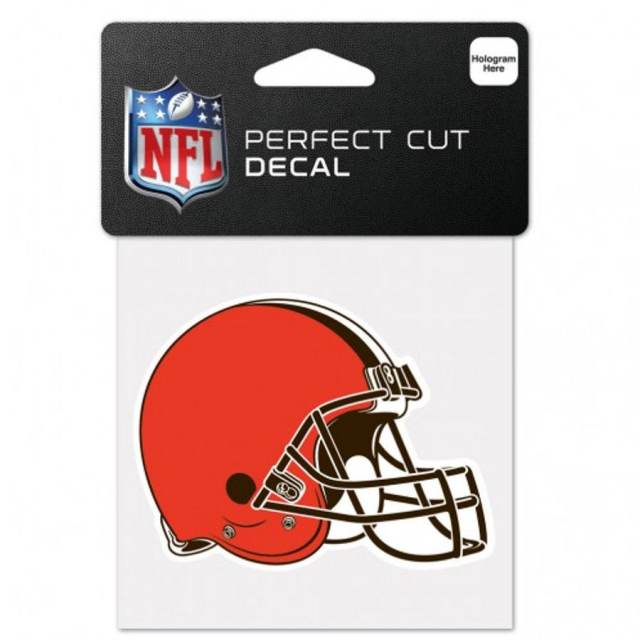 Cleveland Browns Helmet - 4x4 Die Cut Decal