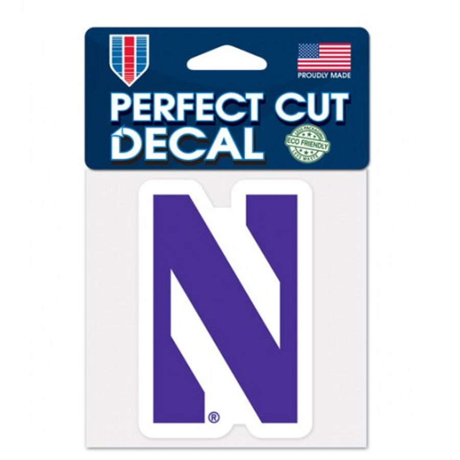 Northwestern University Wildcats 4x4 Die Cut Decal at Sticker Shoppe