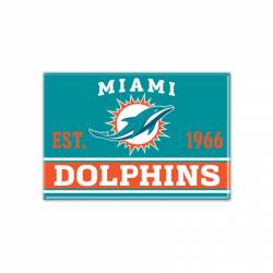 Miami Dolphins Football Helmet w/ Dolphin type logo NFL Football Die-Cut  MAGNET