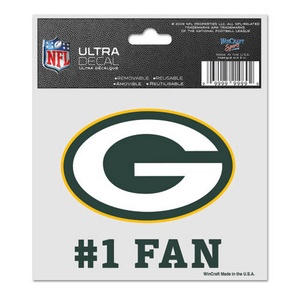 Green Bay Packers #1 Fan - 3x4 Ultra Decal