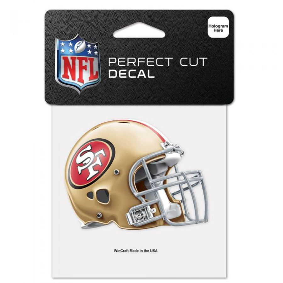 San Francisco 49ers Helmet - 4x4 Die Cut Decal