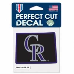 Colorado Rockies Home State Colorado - 4x4 Die Cut Decal