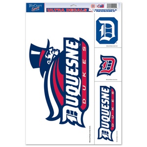 Duquesne University Dukes - Set of 4 Ultra Decals