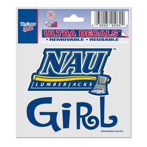 Northern Arizona University Lumberjacks Girl - 3x4 Ultra Decal