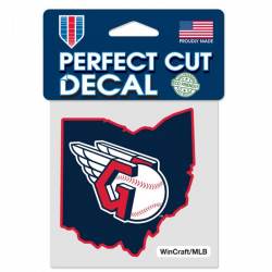 Cleveland Guardians Home State Ohio - 4x4 Die Cut Decal