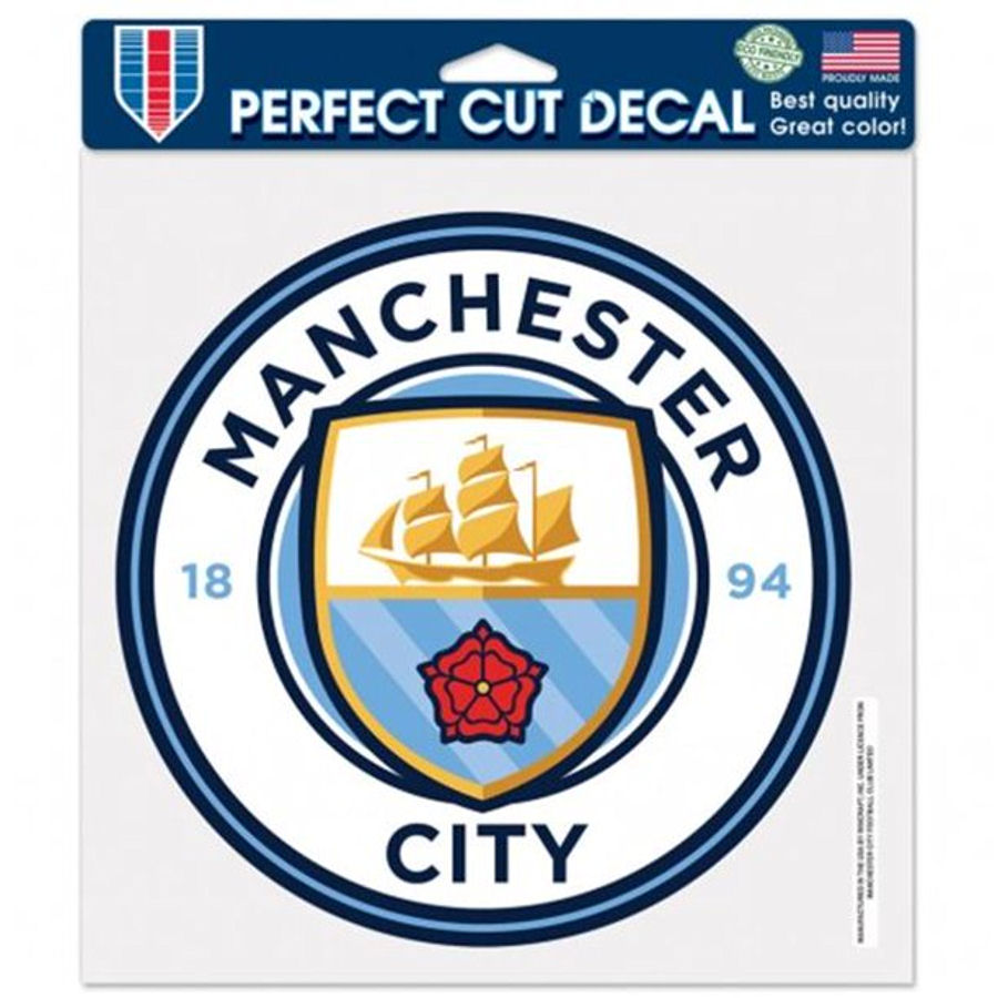 Manchester City FC - 8x8 Full Color Die Cut Decal