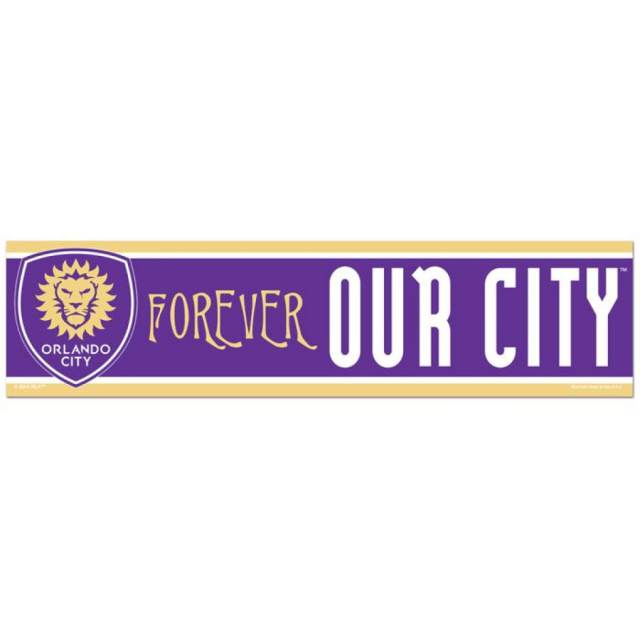 Orlando City SC Forever Our City - 3x12 Bumper Sticker Strip