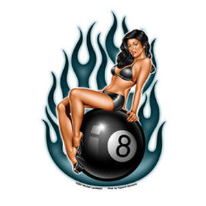 Eightball Lady - Sticker